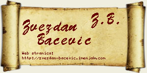Zvezdan Bačević vizit kartica